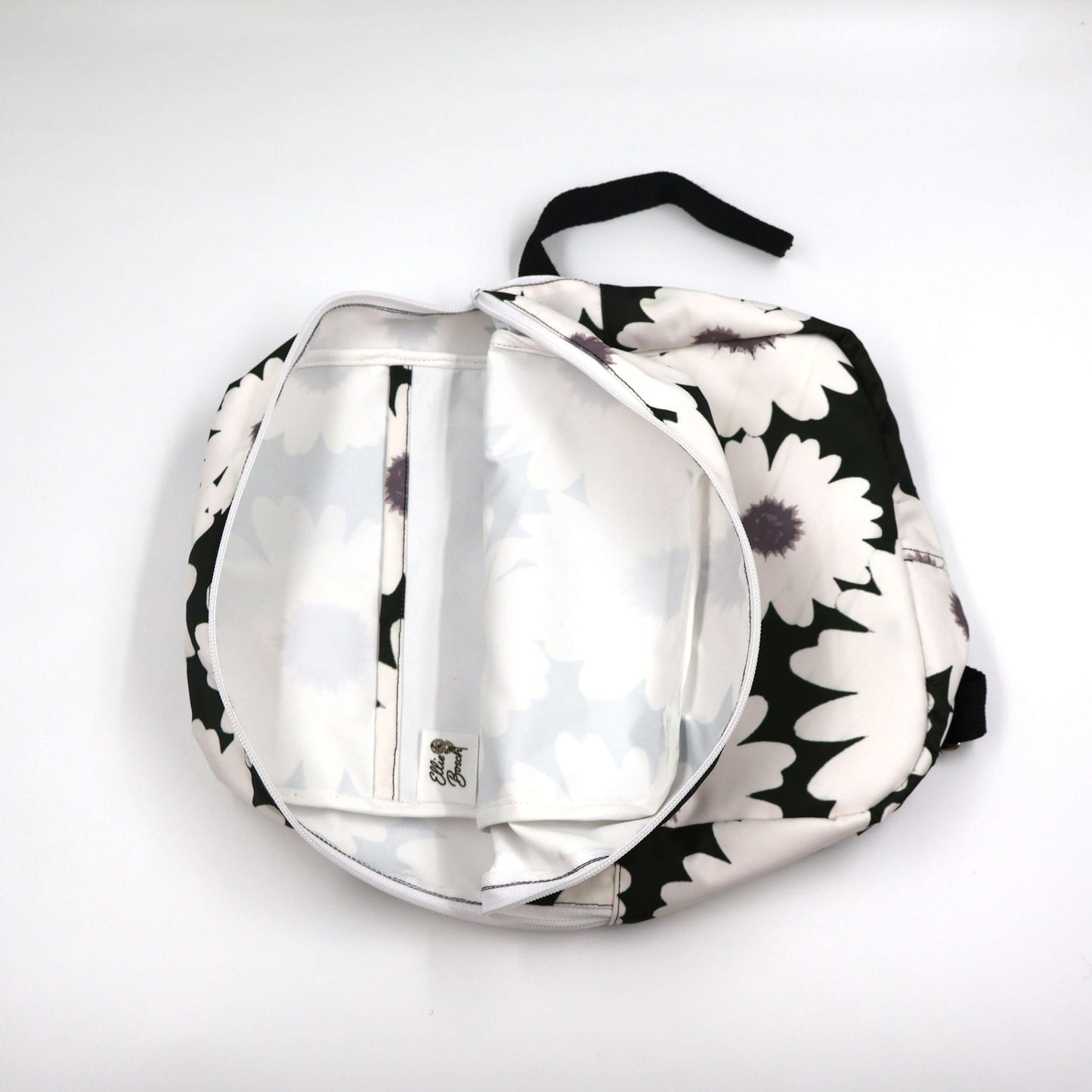 White Daisy Bloom – Small Backpack for Teens