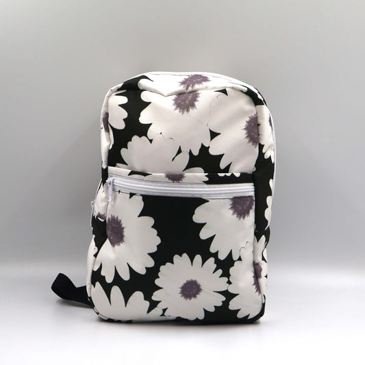 White Daisy Bloom – Small Backpack for Teens