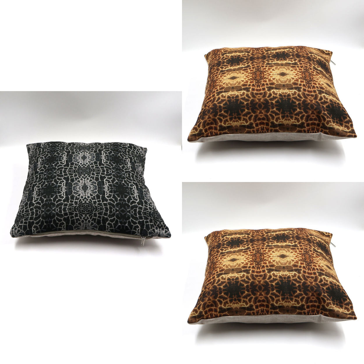 Kgalalelo Linen Cushion Cover (Set of 3)-Grounded Harmony