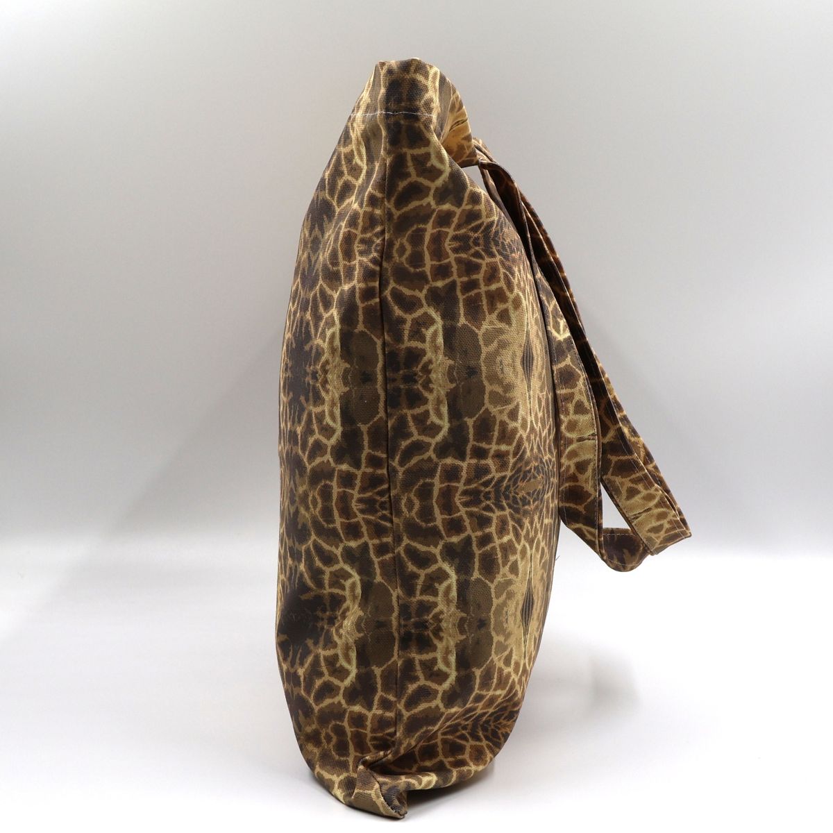 Letheba Tote Bag – Giraffe-Inspired Cotton Canvas (Brown)