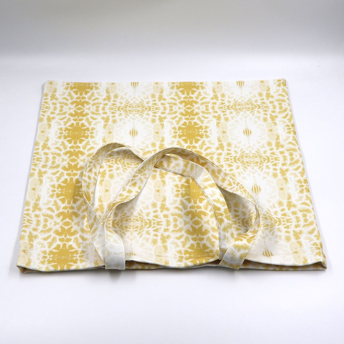 Letheba Tote Bag – Giraffe-Inspired Cotton Canvas (Butter Yellow)