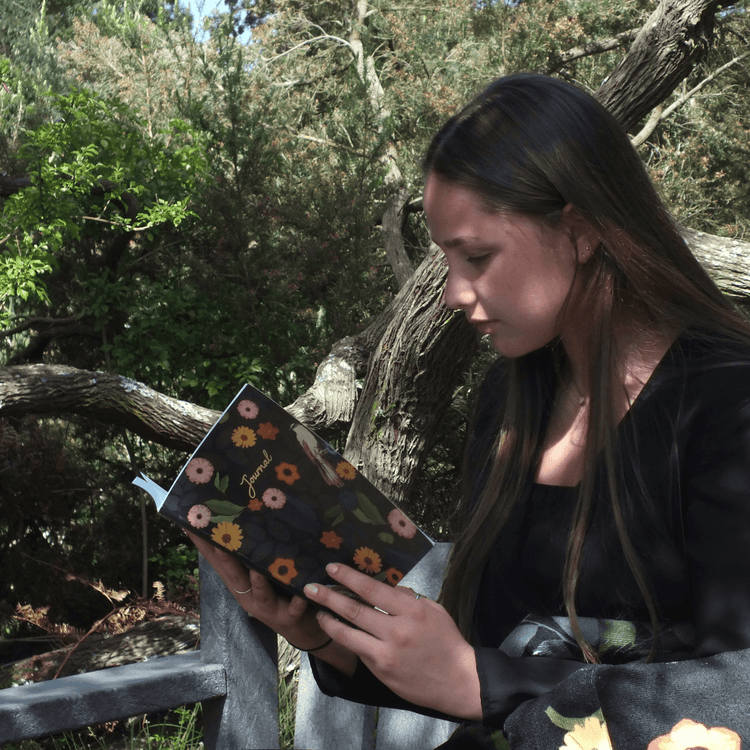 The Twilight stationery collection has floral designs in darker tones of colour. Journal, and draw on high-quality paper.