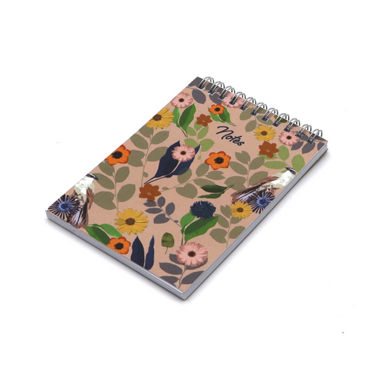 Peach Daisy A6 Notebook