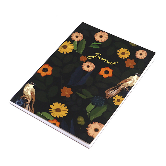 Black Daisy A5 Journal