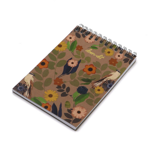 Brown Daisy A6 Notebook