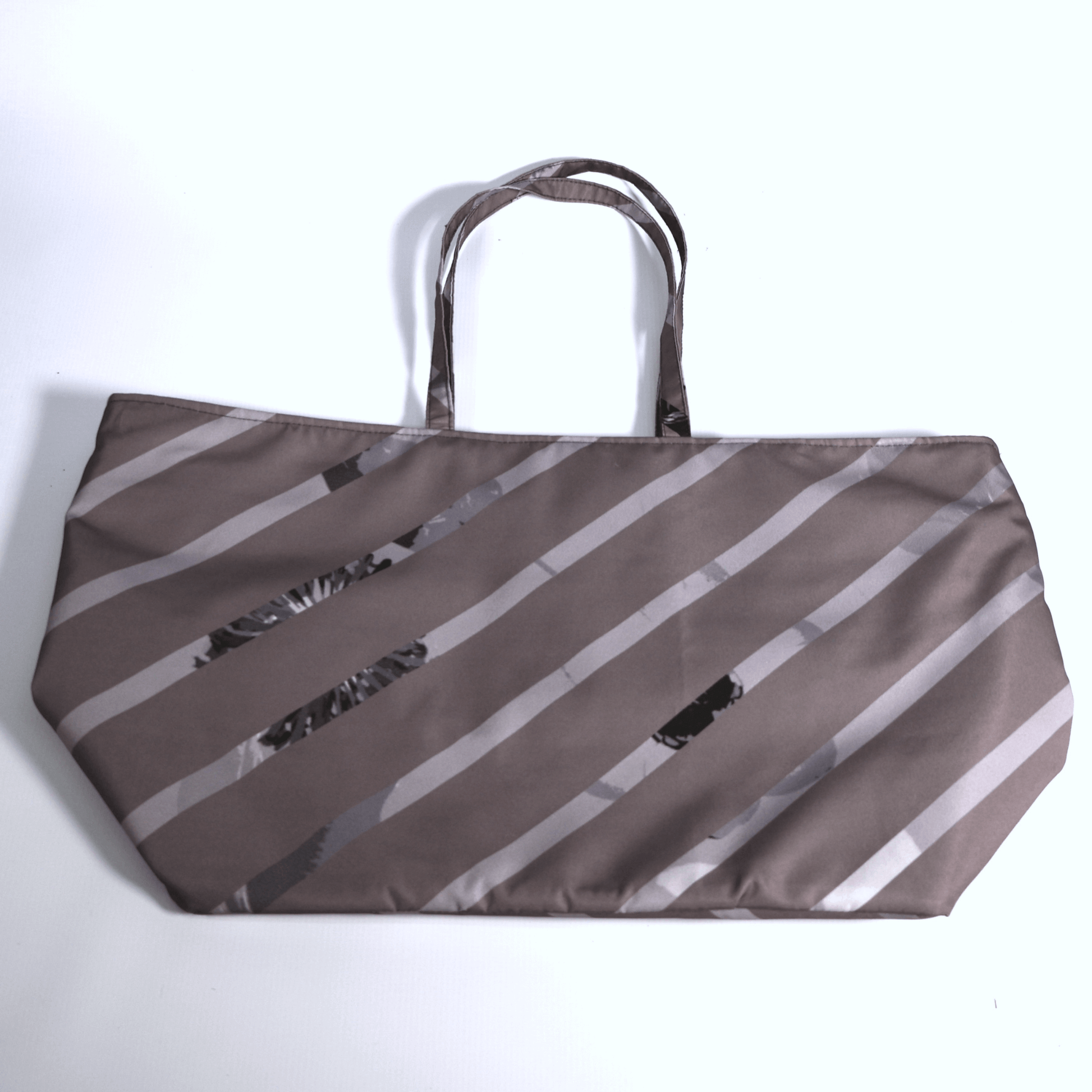 Detailed view of the original Ellie B Dusky Sky surface design print on a durable polyester canvas tote bag.