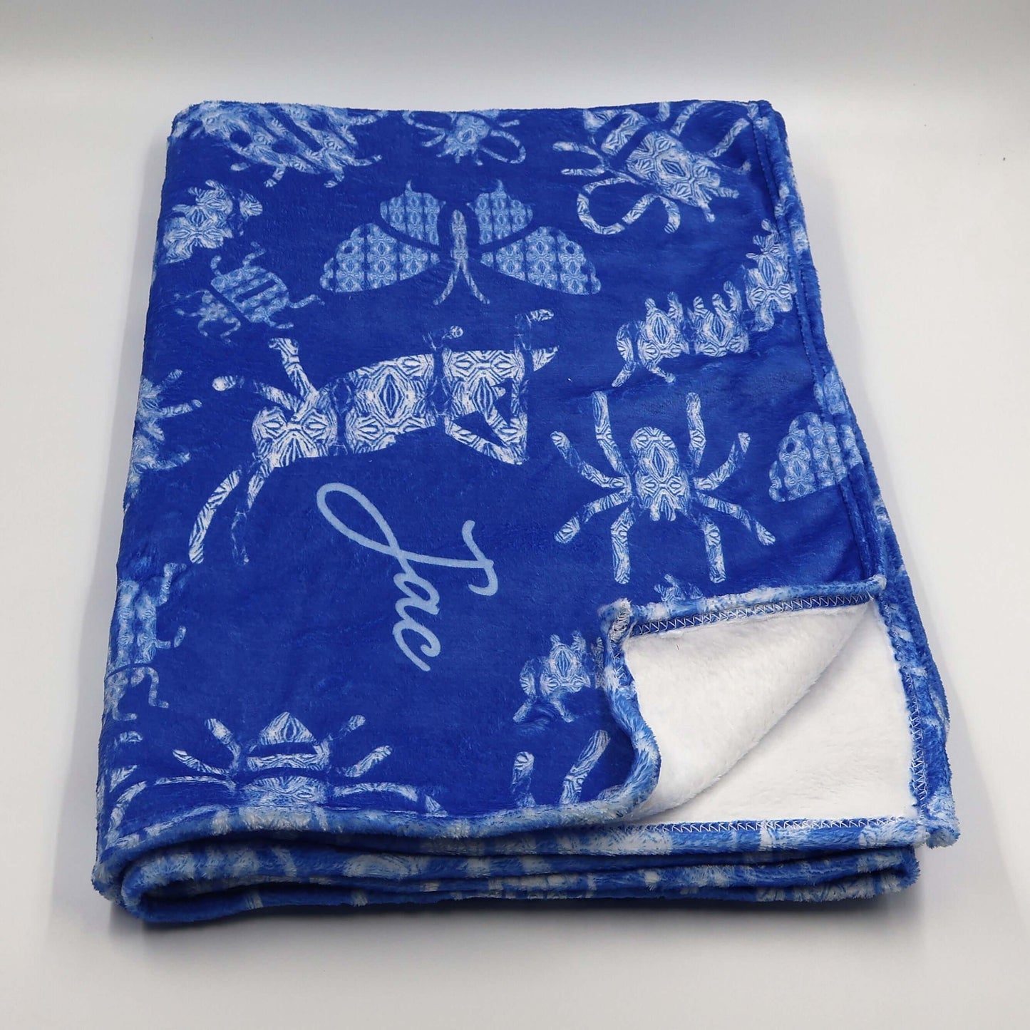 Blue Bugsy Super Soft Fleece Blanket