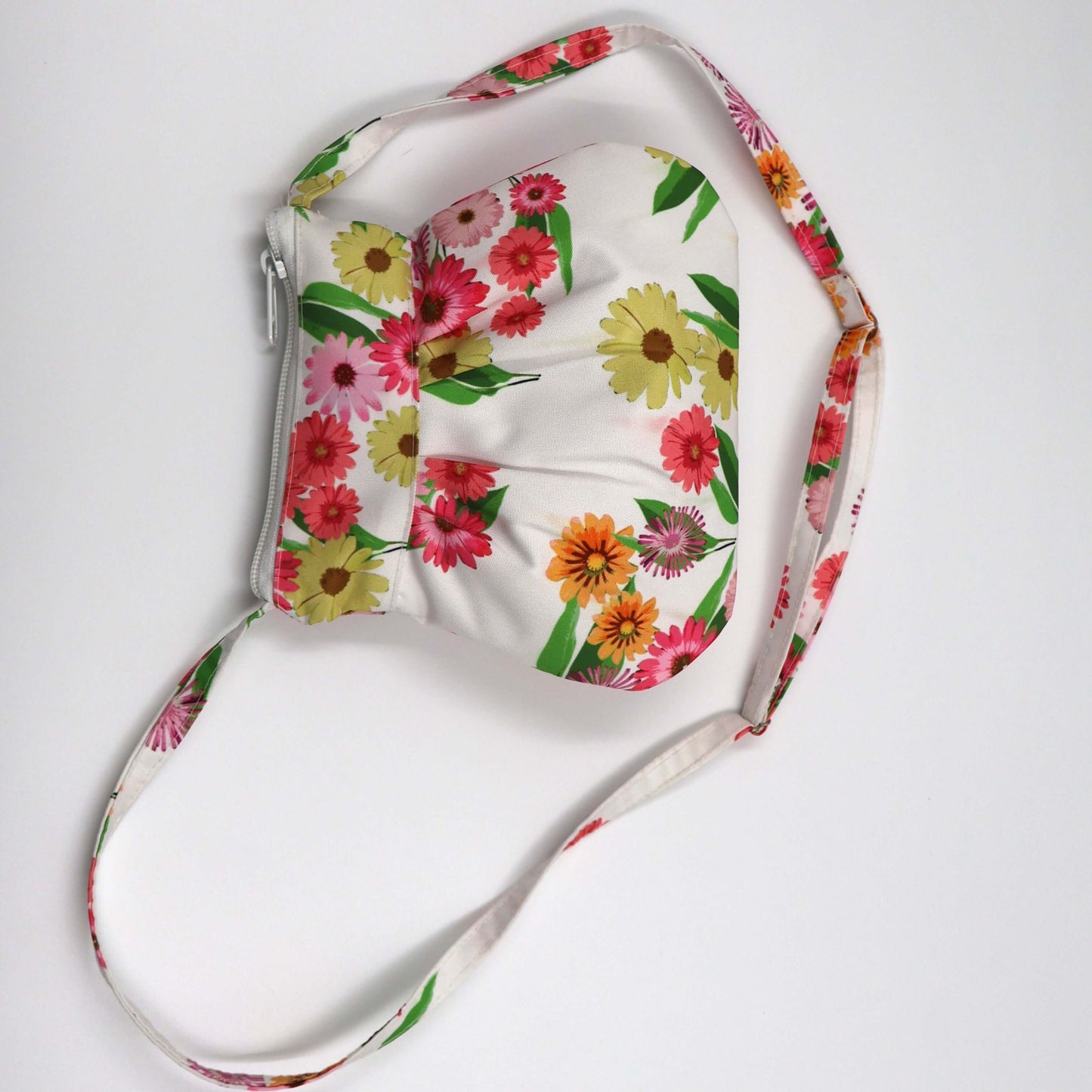 Small Pleated Crossbody Bag – Magenta Marguerite
