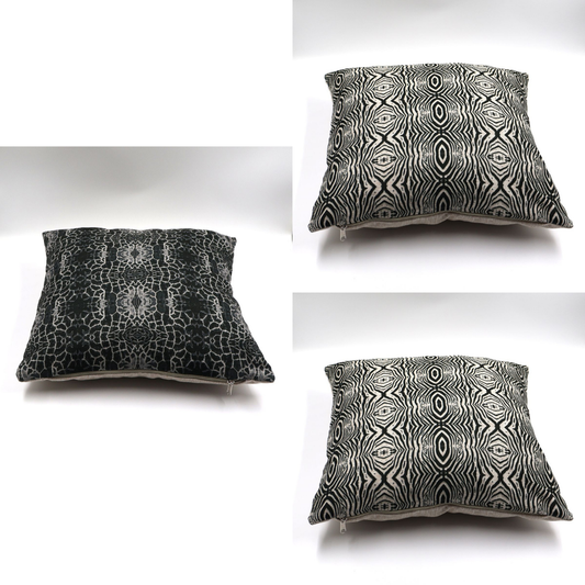Kgalalelo Linen Scatter Cushion Cover Set 4 – Wild Rhythm -Grounded Grace