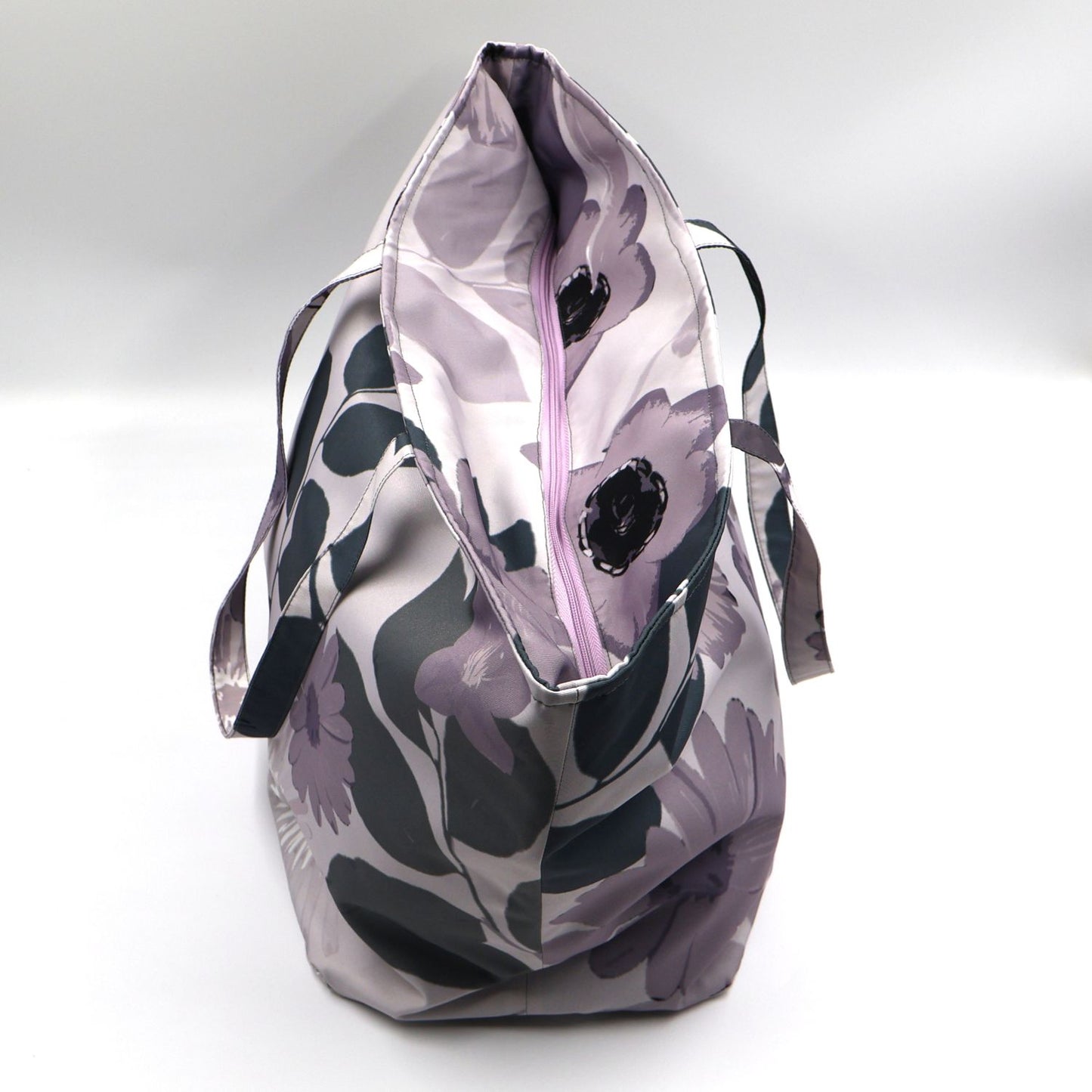 Mauve Sky Floral Carryall Bag