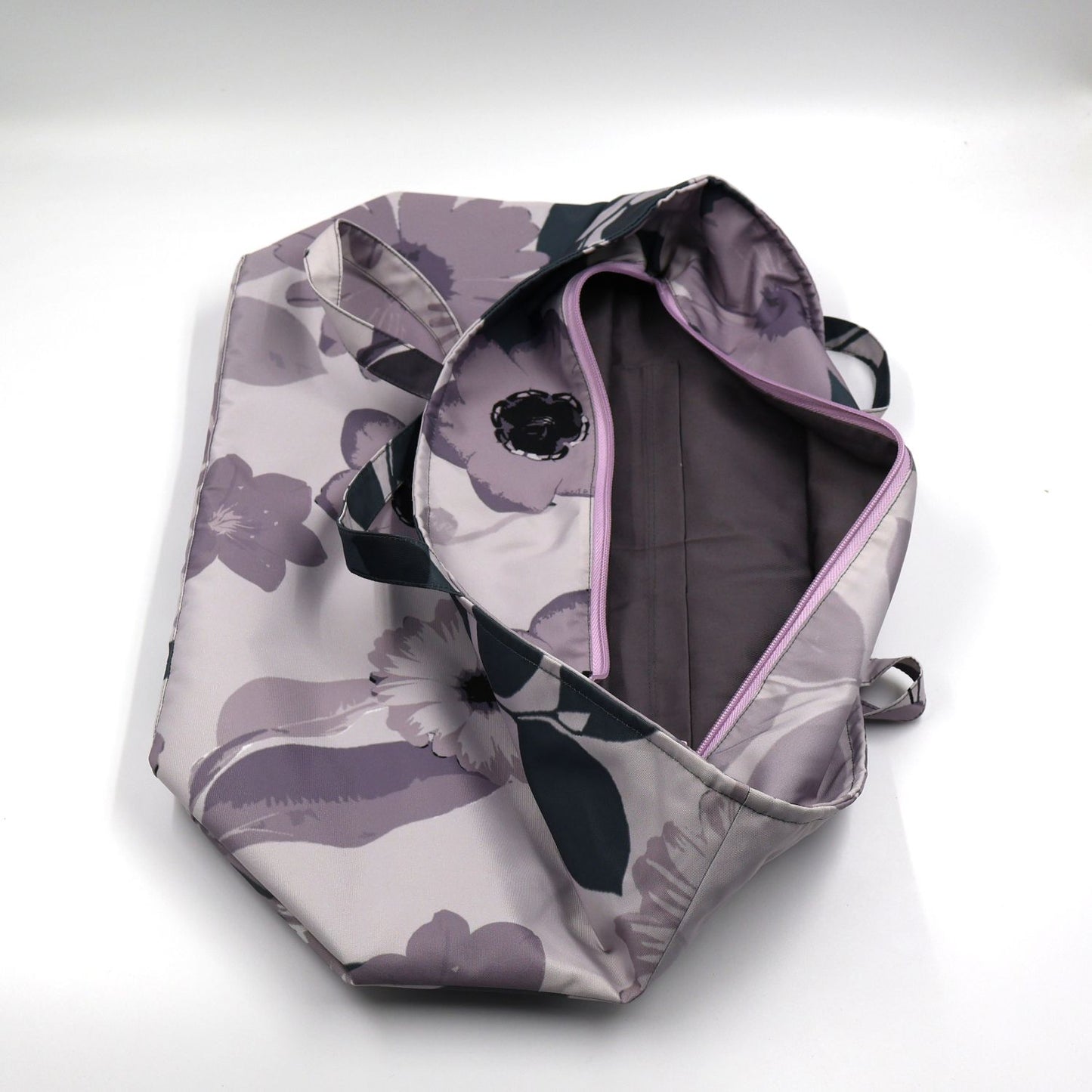 Mauve Sky Floral Carryall Bag