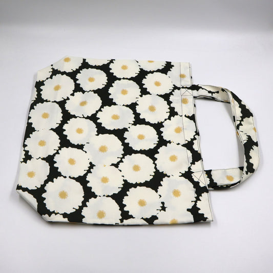 White Field Daisy Tote Bag – Locally Printed Polyester, Durable Finish