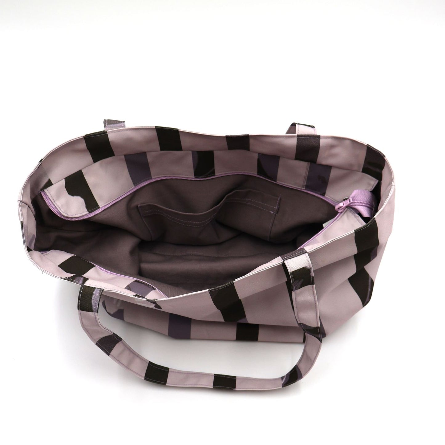 Mauve Sky Zipped Shopper Tote Bag