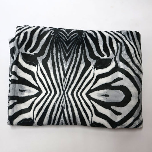 Tshikwana Zebra Double Layer Fleece Blanket | SA Design